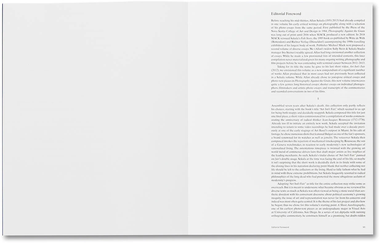 Allan Sekula, Art Isn't Fair: Further Essays on the Traffic in Photographs and Related Media - Image 5