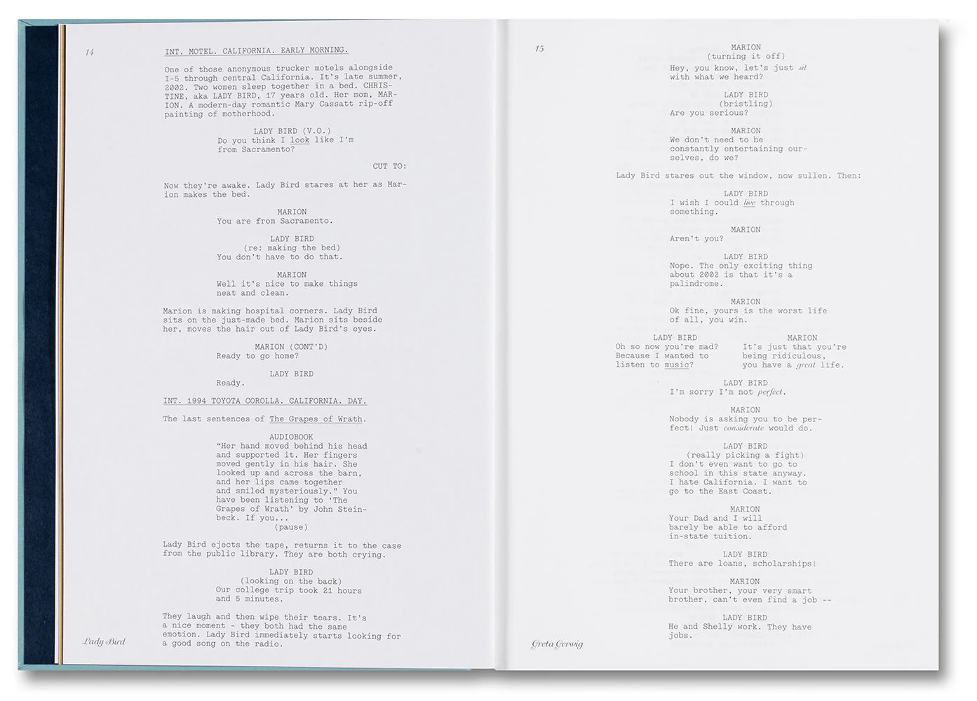 Lady Bird Screenplay Book - Image 3