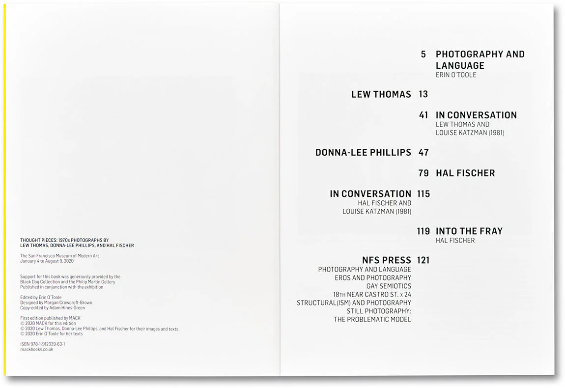 Thought Pieces: 1970s Photographs by Lew Thomas, Donna-Lee Phillips, and Hal Fischer - Image 3